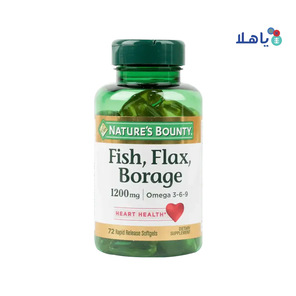 NATURES BOUNTY - Natures Bounty Fish, Flax, Borage Omega3 - 6 - 9 72Cap - Pharmazone - 