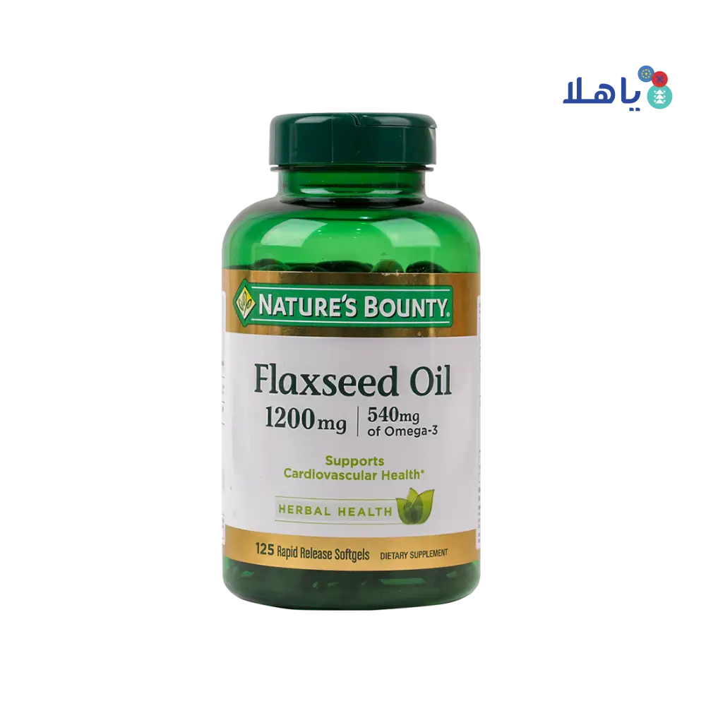 NATURES BOUNTY FLAXSEED OIL 1200MG 125 SOFTGELS