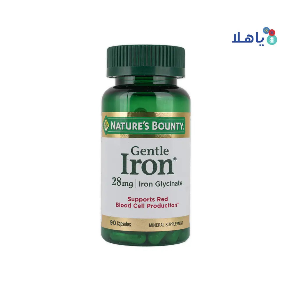 NATURES BOUNTY GENTLE IRON 28MG 90CAP