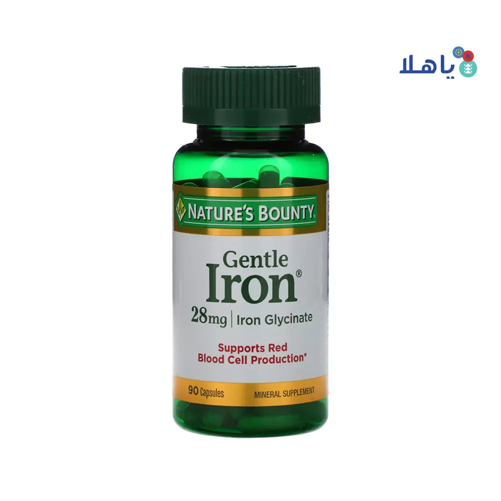 NATURES BOUNTY GENTLE IRON 28MG 90CAP