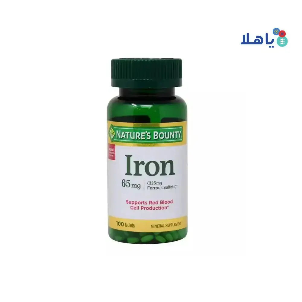 NATURES BOUNTY - NATURES BOUNTY IRON 65MG 100TAB - Pharmazone - 