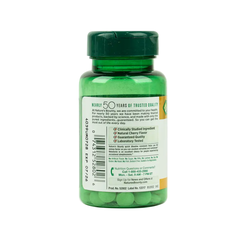 NATURES BOUNTY MELATONIN 10MG 45TAB