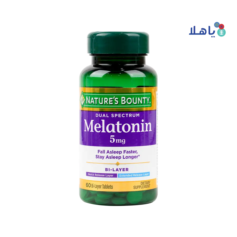 NATURES BOUNTY MELATONIN 5MG 60TAB