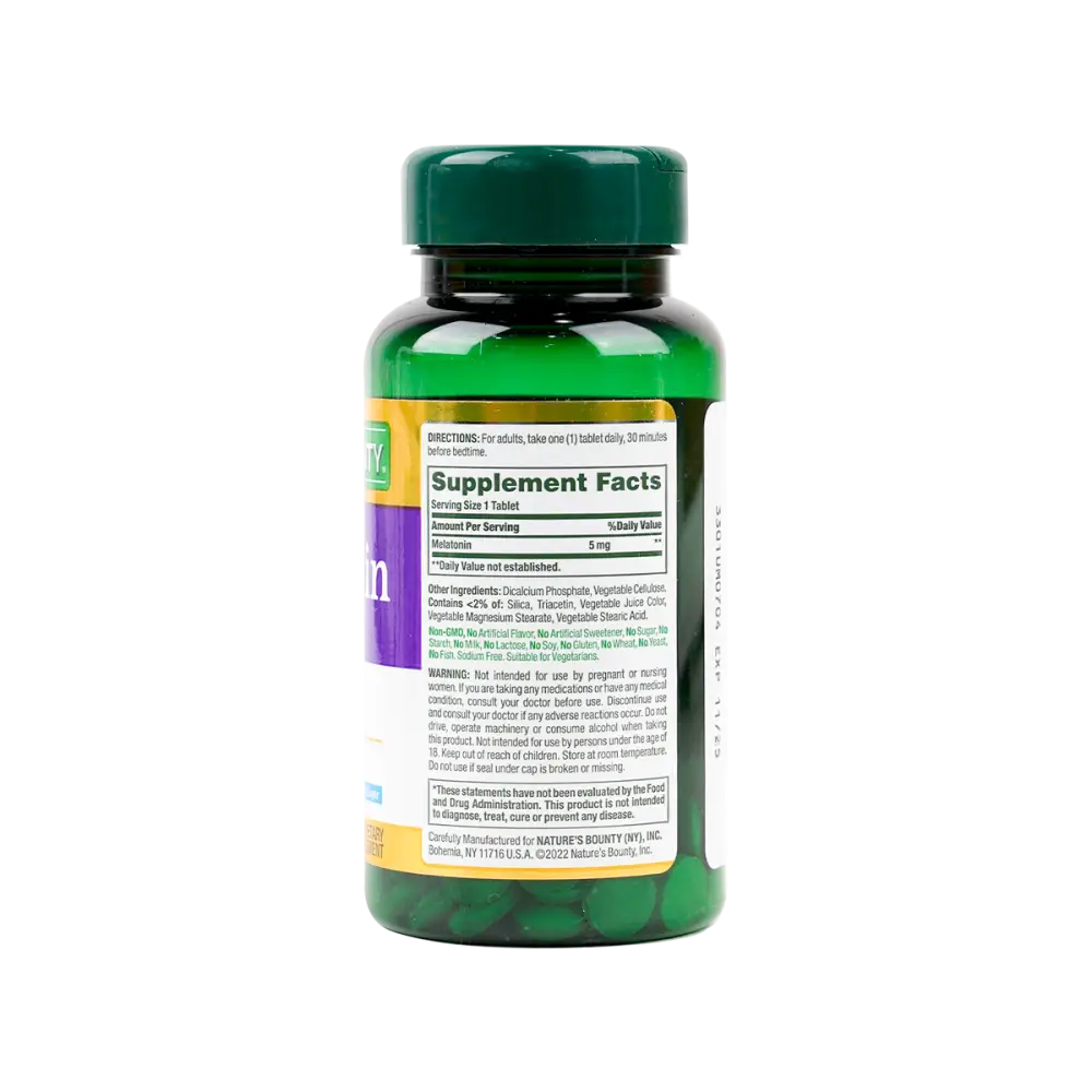 NATURES BOUNTY MELATONIN 5MG 60TAB