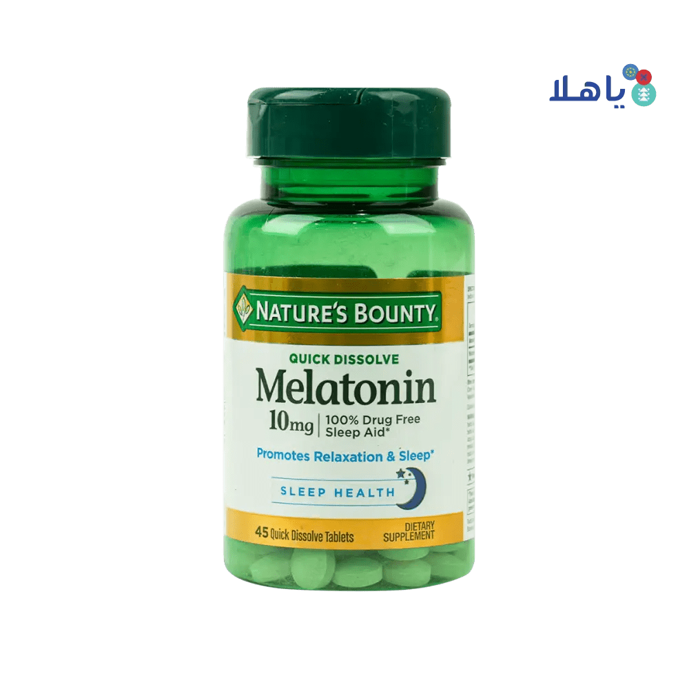 NATURES BOUNTY - Natures Bounty Melatonin 10Mg 45Tab - Pharmazone - 