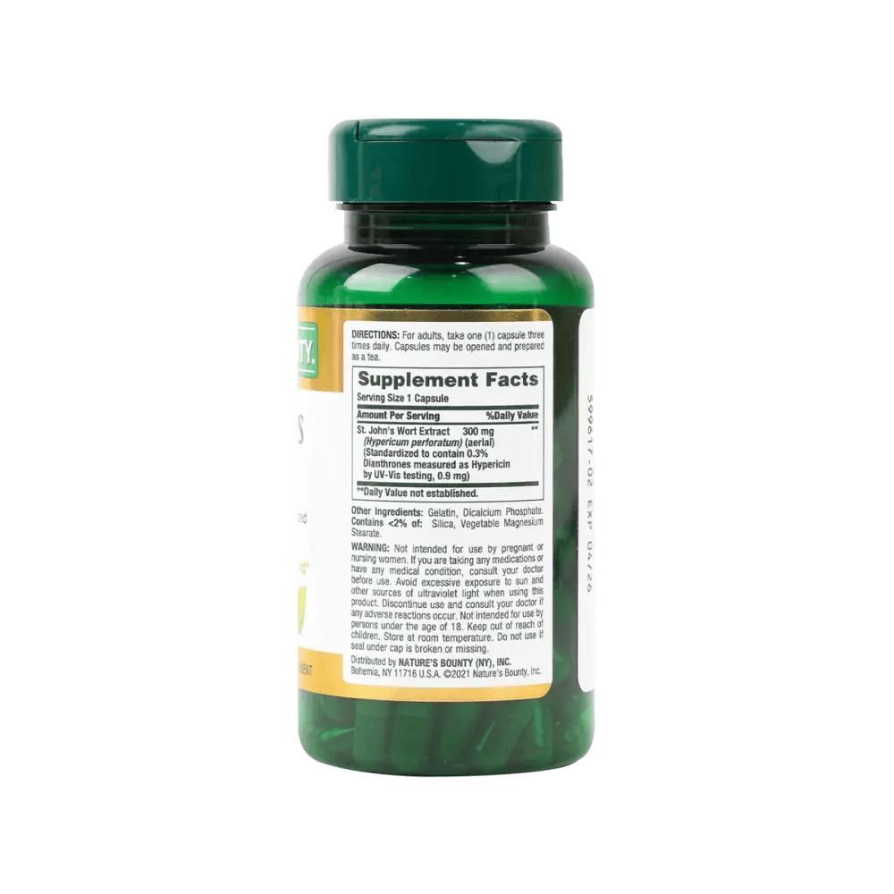 NATURES BOUNTY - Natures Bounty St.Johns Wort 300Mg 100 Cap - Pharmazone - 