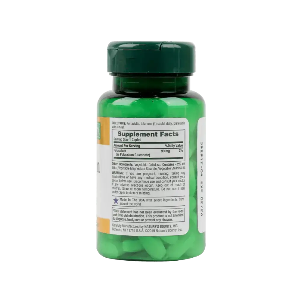 NATURES BOUNTY - Natures Bounty Potassium 99Mg 100Caplets - Pharmazone - 