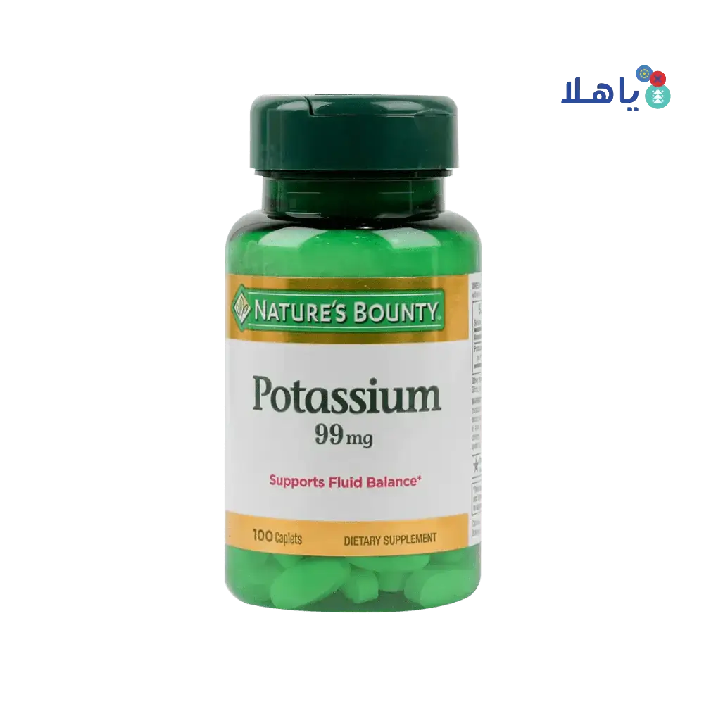 NATURES BOUNTY - Natures Bounty Potassium 99Mg 100Caplets - Pharmazone - 