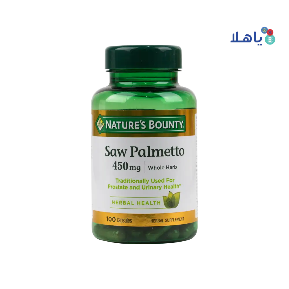 Natures Bounty Saw Palmetto 450mg 100 Capsules