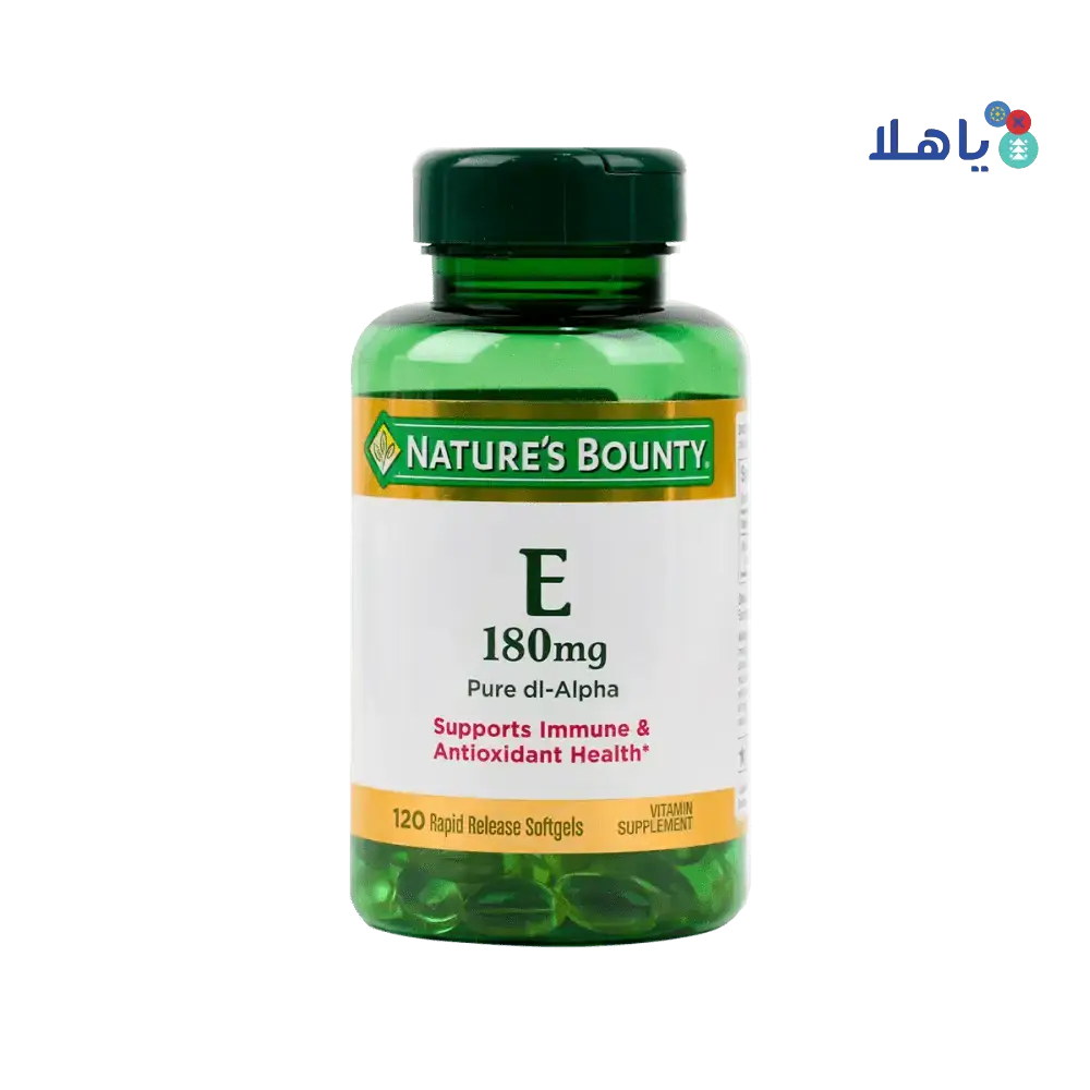 NATURES BOUNTY - Natures Bounty Vitamin E - 180Mg 120Cap - Pharmazone - 