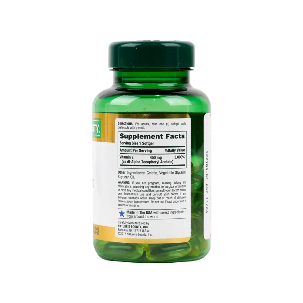 NATURES BOUNTY VITAMIN E 450MG (1000IU) 60CAP