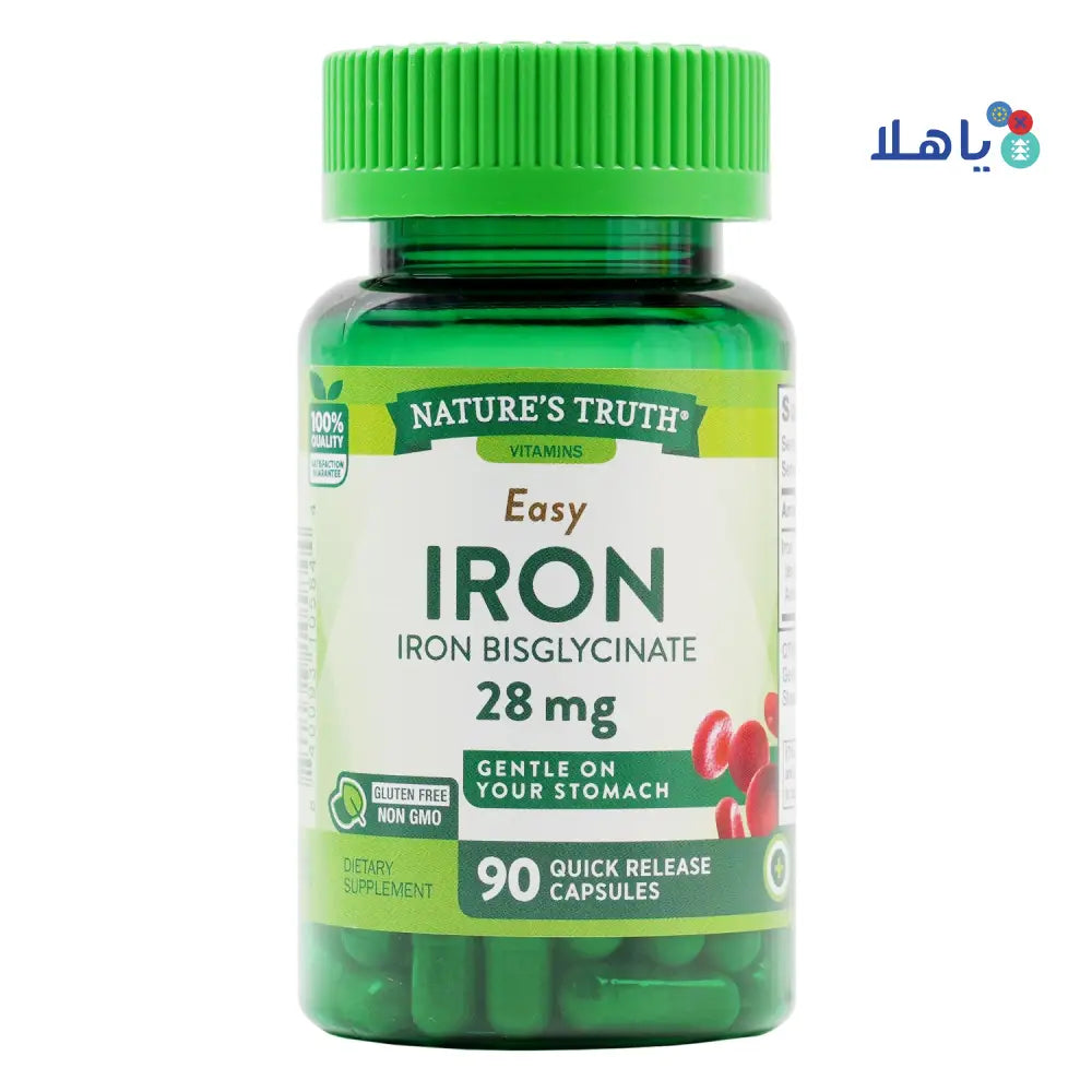 Nature's Truth Easy Iron 28mg 90 Capsules