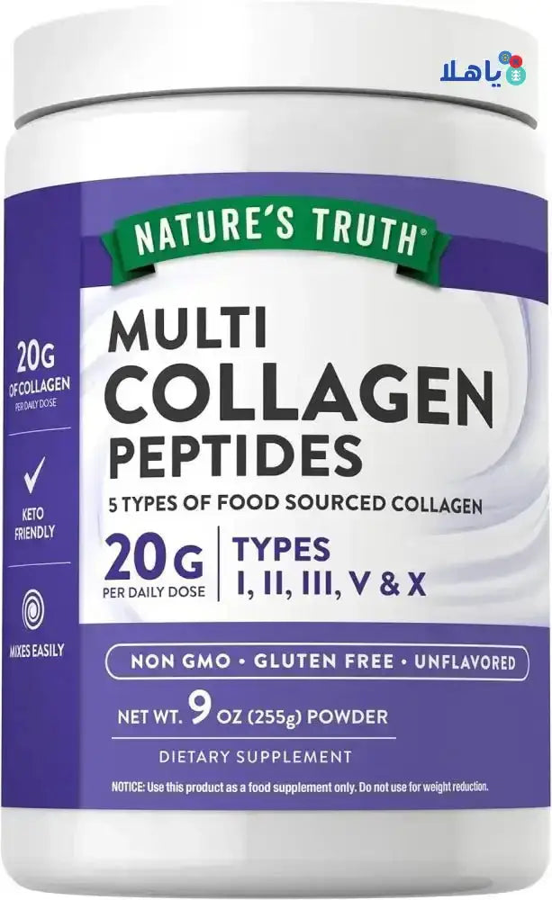 Nature's Truth LLC - Nature's Truth Multi Collagen Protein 255g - Un Flavored - Pharmazone - 