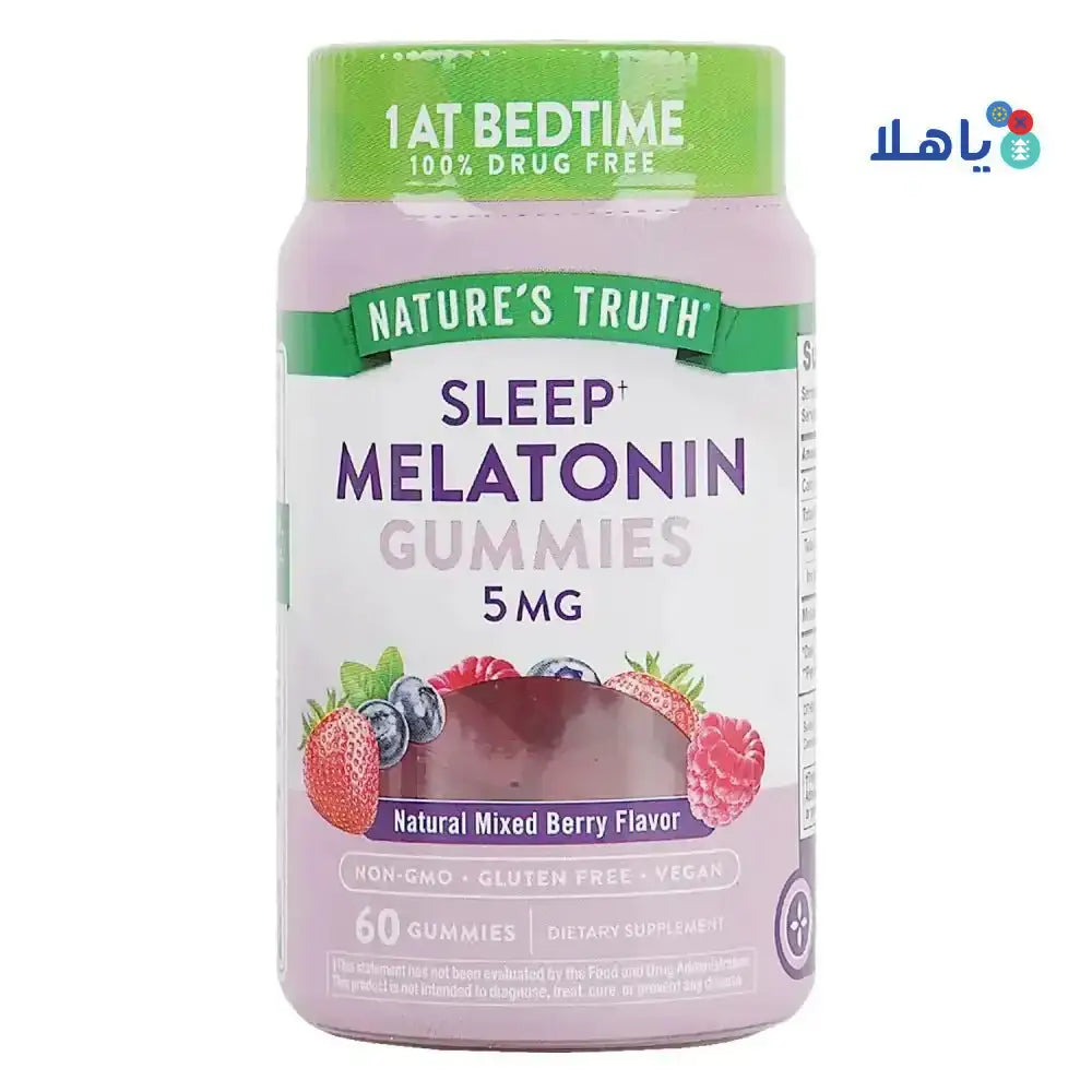 Nature's Truth LLC - Nature's Truth Sleep Melatonin 5mg 60Gummies - Pharmazone - 