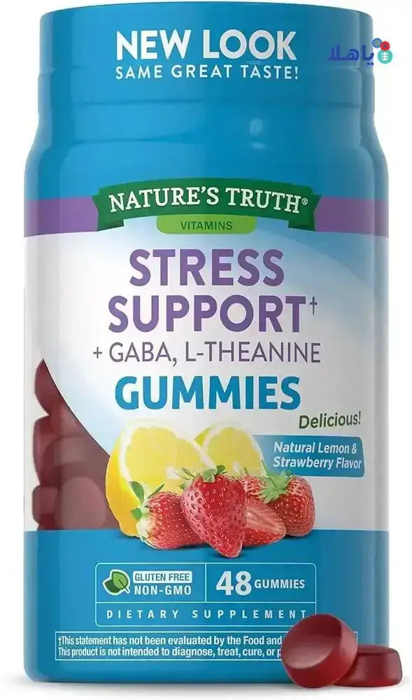 Nature's Truth LLC - Nature's Truth Stress Support +Gaba, L - Theanine 48Gummies - Pharmazone - 