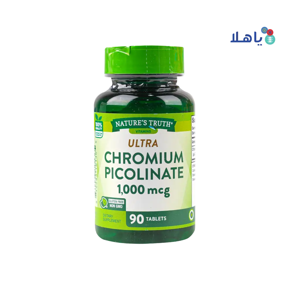 Nature's Truth Ultra Chromium Picolinate 1000 Mcg 90 Tablets