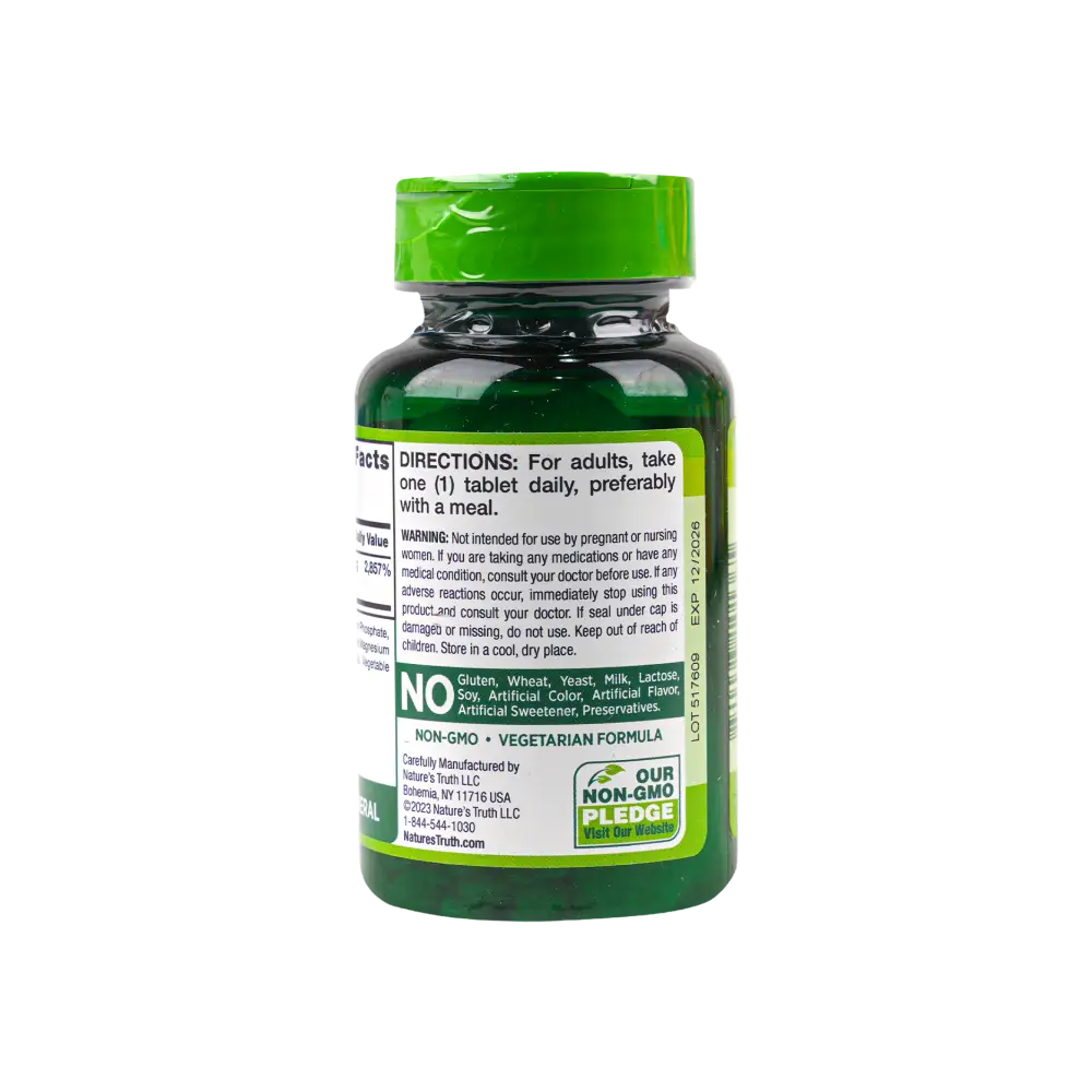 Nature's Truth Ultra Chromium Picolinate 1000 Mcg 90 Tablets