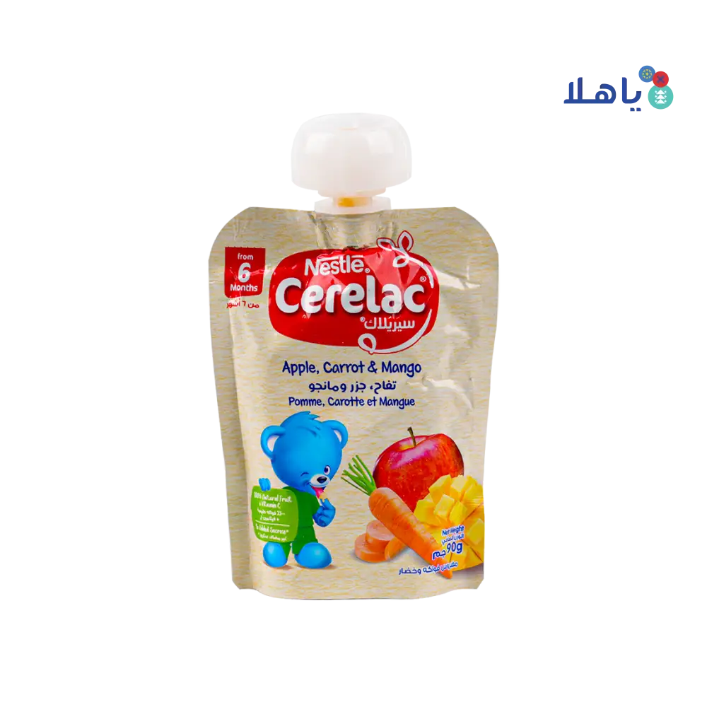 Nestle Cerelac From 6 Months 90G – Apple,Carrot & Mango