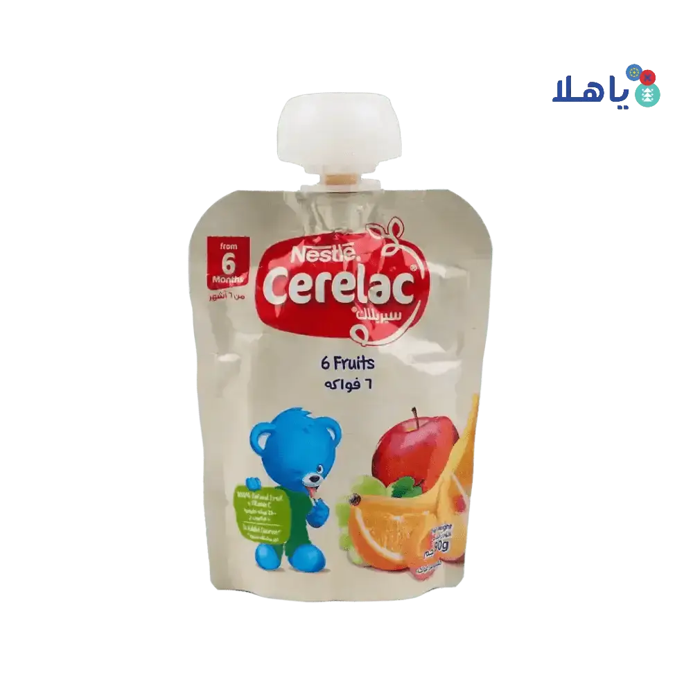 NESTLE - Nestle Cerelac From 6 Months 90G - 6 fruits - Pharmazone - 