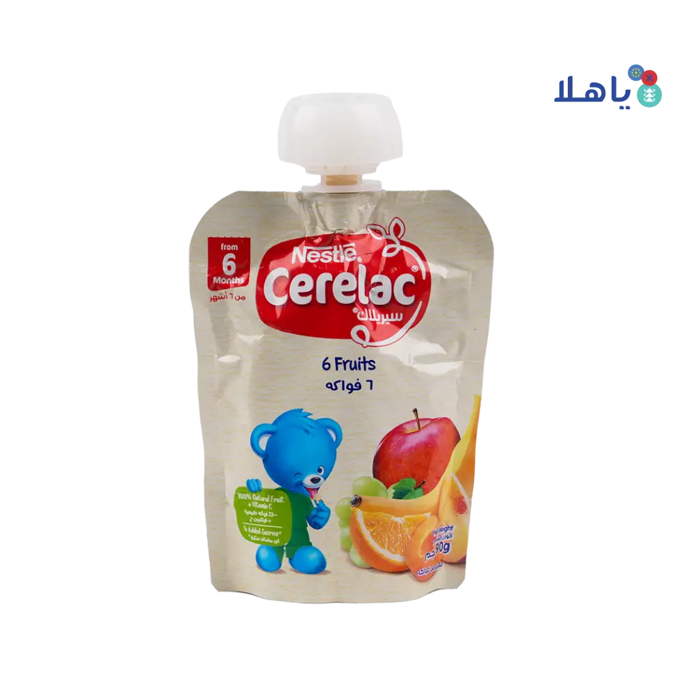 Nestle Cerelac From 6 Months 90G - 6 fruits