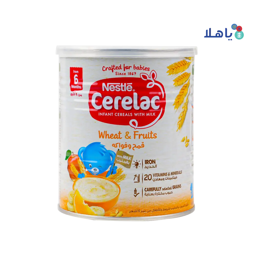 Nestle Cerelac With Milk From 6 Months 400G - Wheat & Fruits