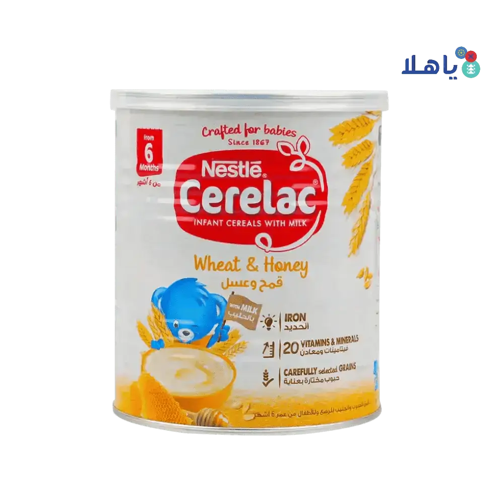 NESTLE - Nestle Cerelac With Milk From 6 Months 400G - Wheat & Honey - Pharmazone - 