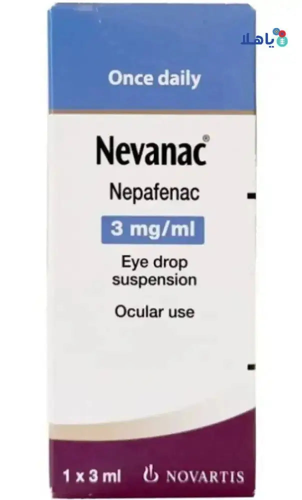 NOVARTIS - Nevanac 3mg/ml Eye Drop 3ml - Pharmazone - 