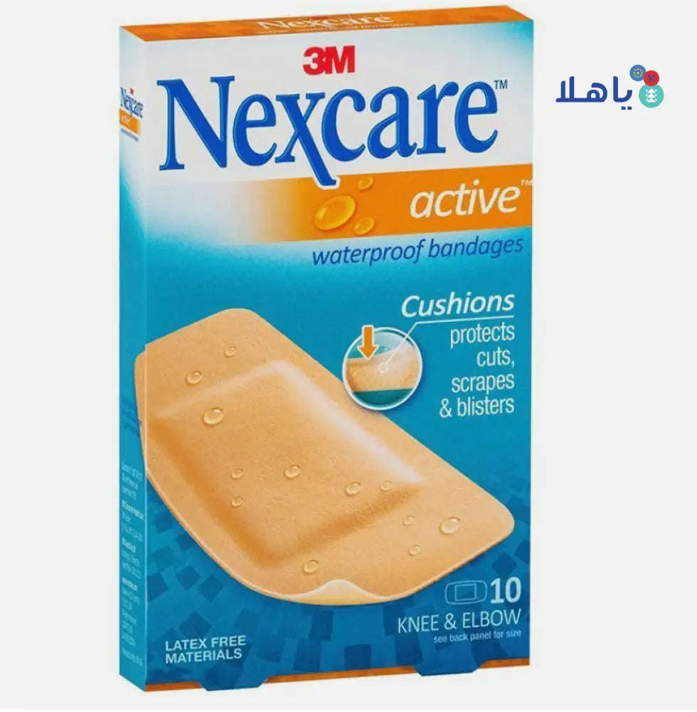 NEXCARE 3M ACT.EXT CUSHION KNEE & ELBOW BAND 10S