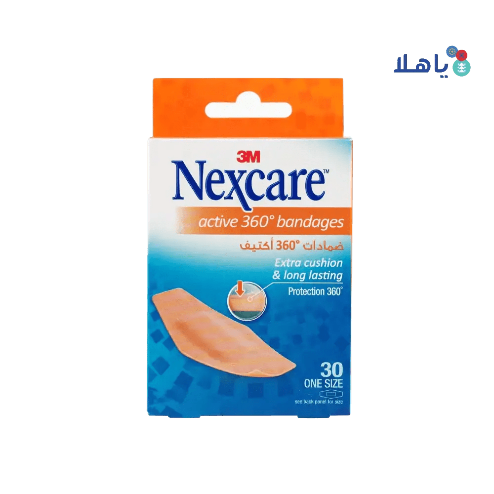 Nexcare 3M - Nexcare Active 360 28x76mm Bandages 30pcs - 572 - Pharmazone - 