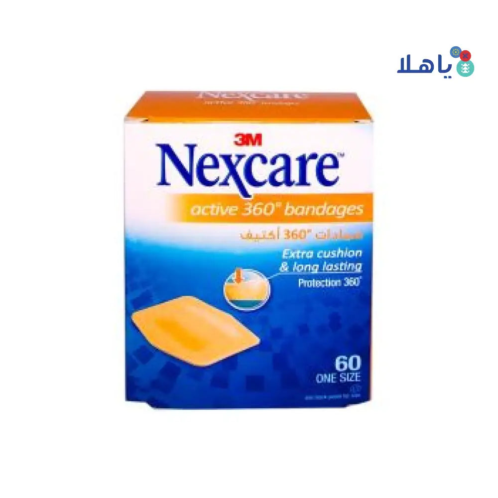 Nexcare Active 360 23x28mm Bandages 60pcs