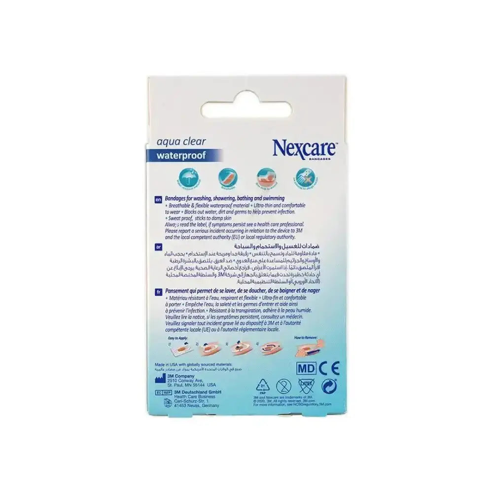 Nexcare 3M - Nexcare Aqua Clear Waterproof Assorted Bandages 30pcs - 588 - Pharmazone - 