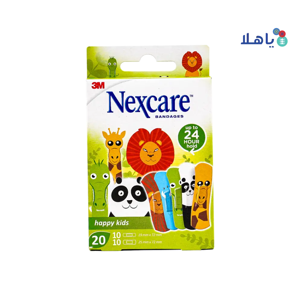 Nexcare Bandages Happy Kids Assorted 20Pcs - 5562