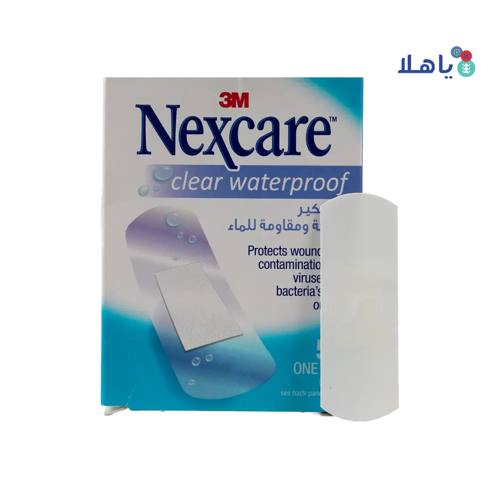 Nexcare Clear Waterproof 25x72mm 50pcs-CWP 50