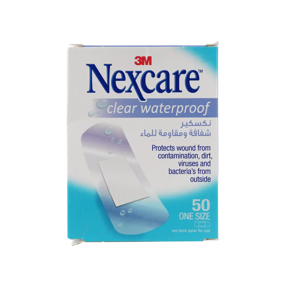 Nexcare Clear Waterproof 25x72mm 50pcs-CWP 50