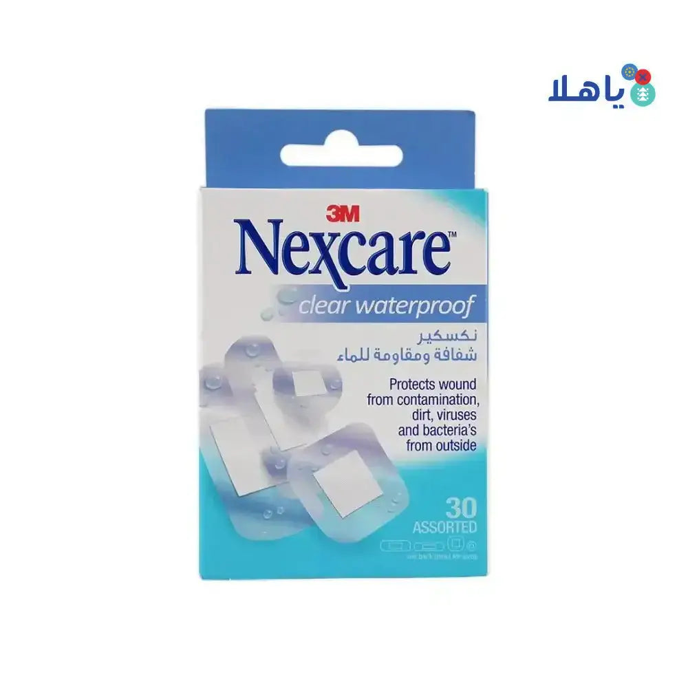 Nexcare 3M - Nexcare Clear Waterproof Assorted Bandages 30pcs - CWP 30 - Pharmazone - 