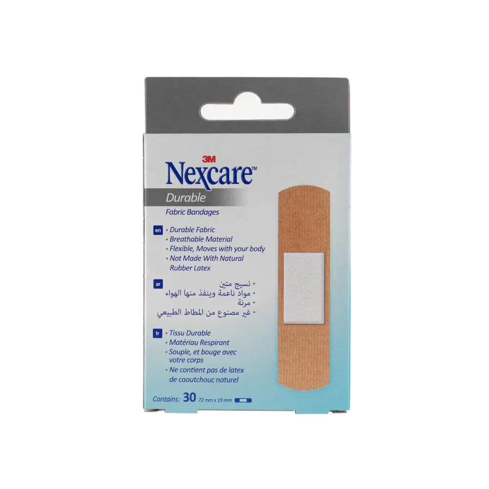 Nexcare Durable Fabric Bandages 72x19mm 30pcs-665