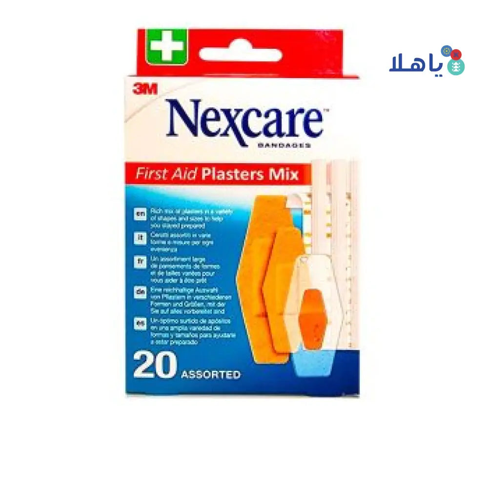 Nexcare First Aid Mix Assorted Bandages 20pcs