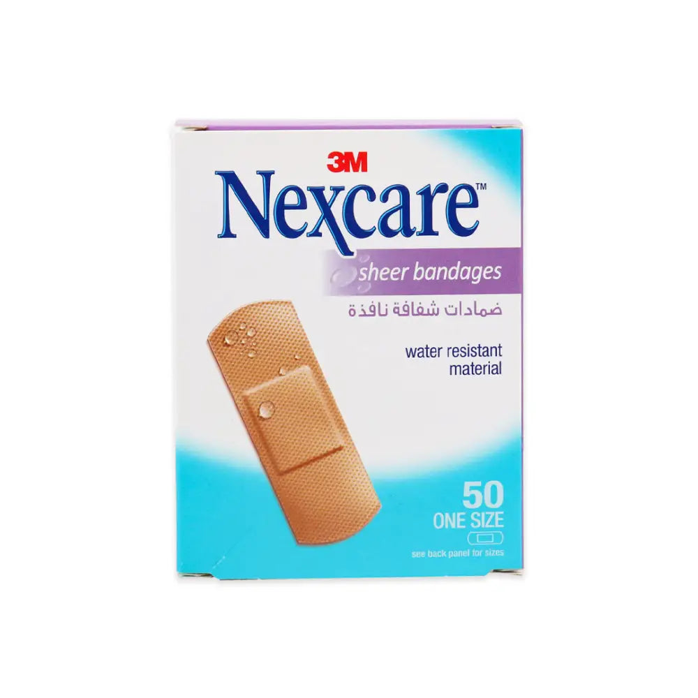 Nexcare Sheer Plastic Assorted Bandages 50pcs-658