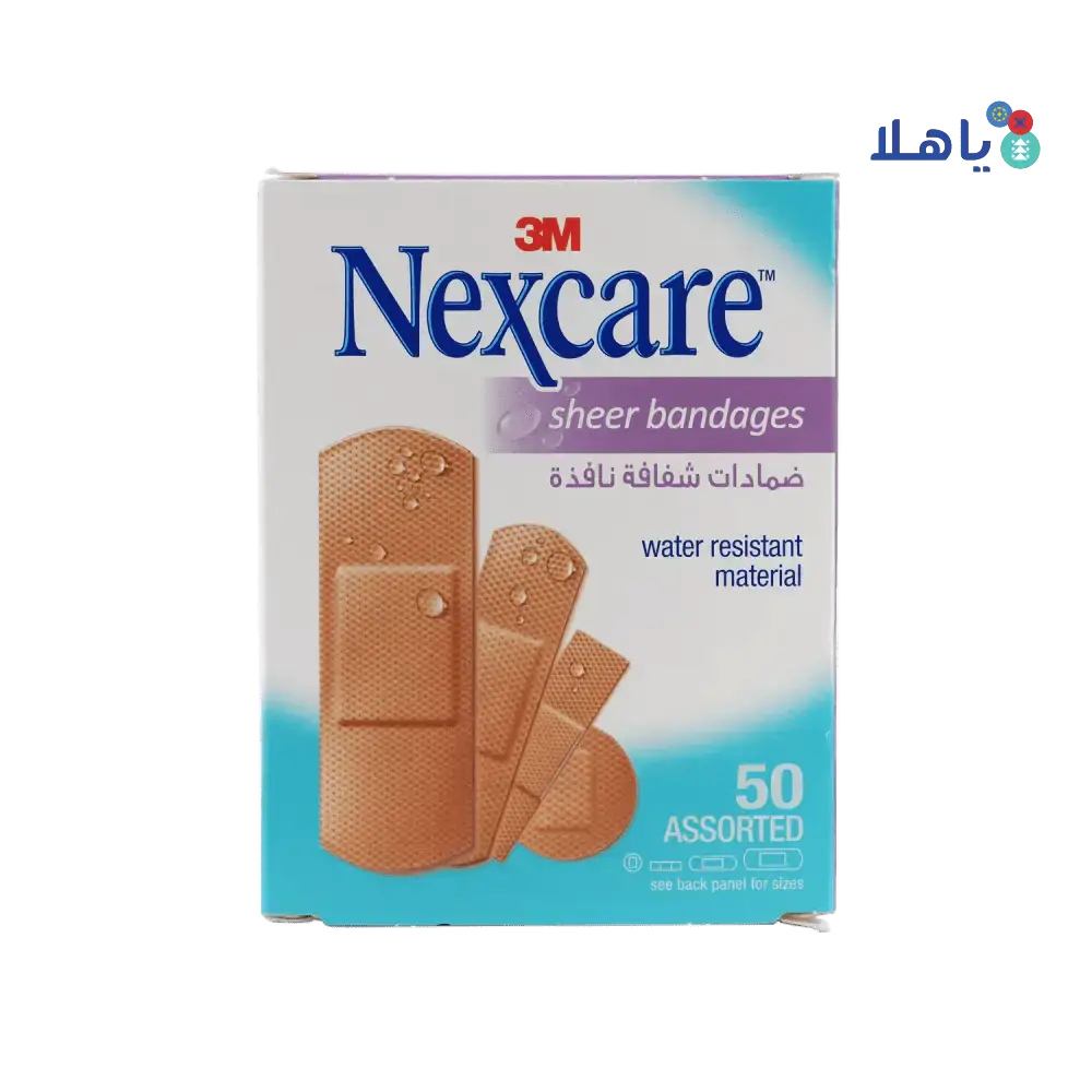 Nexcare 3M - Nexcare Sheer 72x25mm Bandages 50pcs - 658 - Pharmazone - 