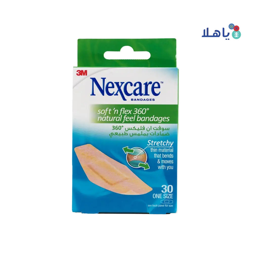 Nexcare Soft & Flex 360 Comfort 28x76mm Bandages 30pcs-SF 30