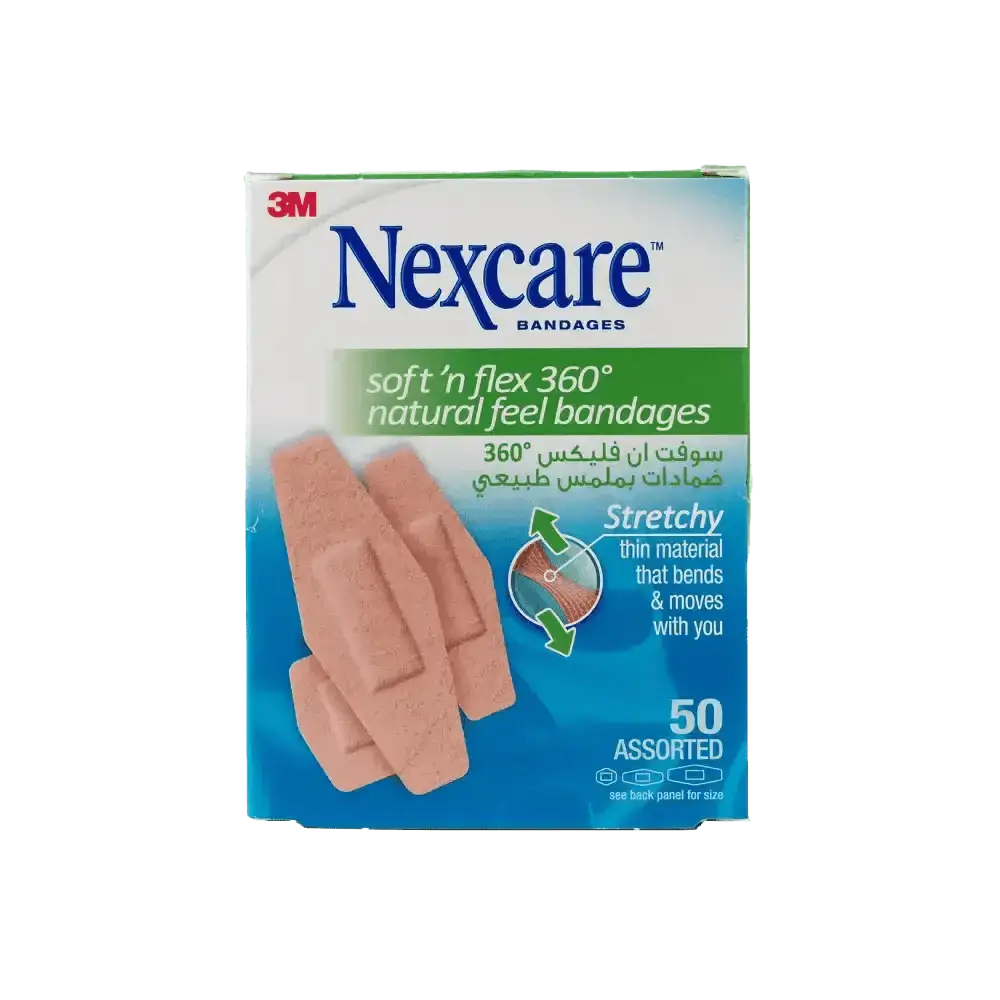 Nexcare 3M - Nexcare Soft & Flex 360 Comfort Assorted Bandages 50pcs - SF 5 - Pharmazone - 