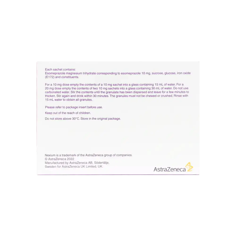 ASTRA ZENECA - Nexium 10Mg 28Sachets - Pharmazone - 