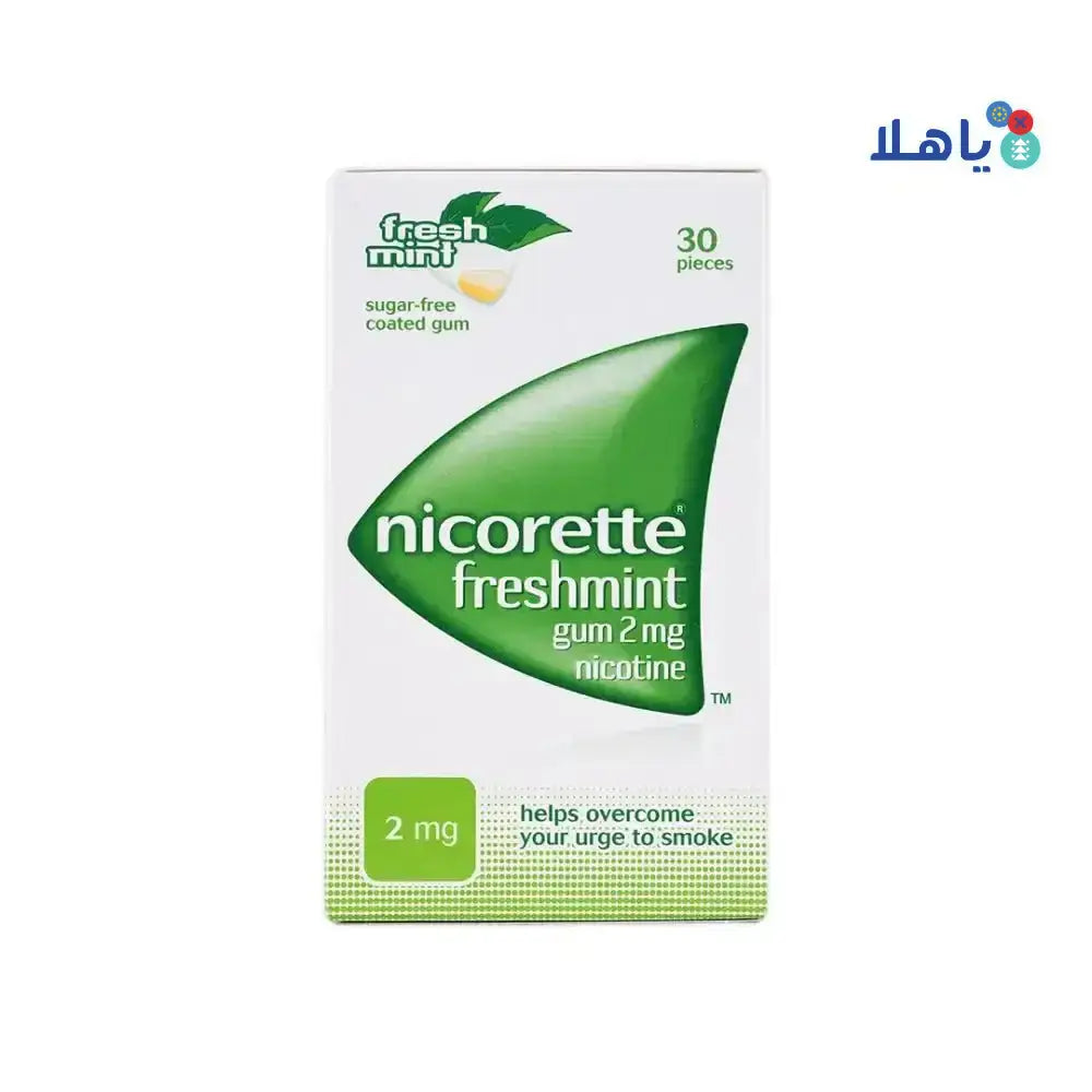 J&J CONSUMER - Nicorette Fresh Mint 2Mg Gum 30Pcs - Pharmazone - 