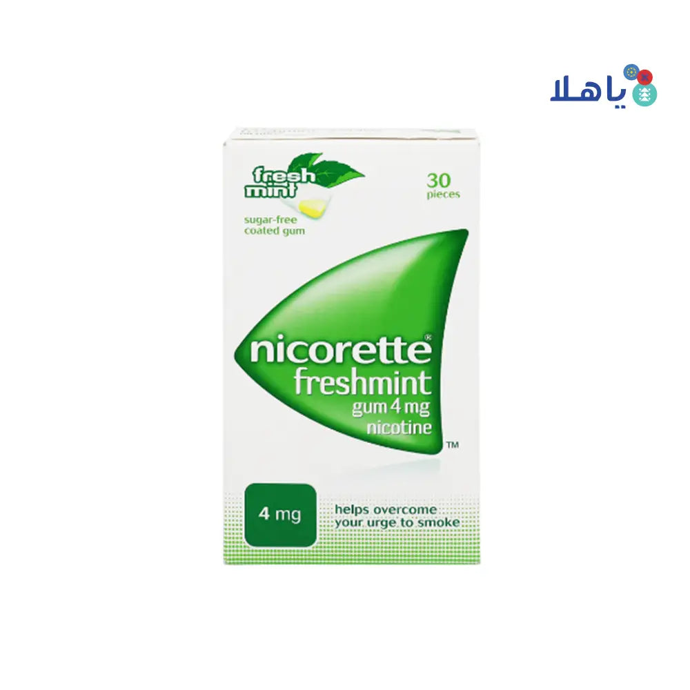 NICORETTE FRESH MINT 4MG GUM 30PCS