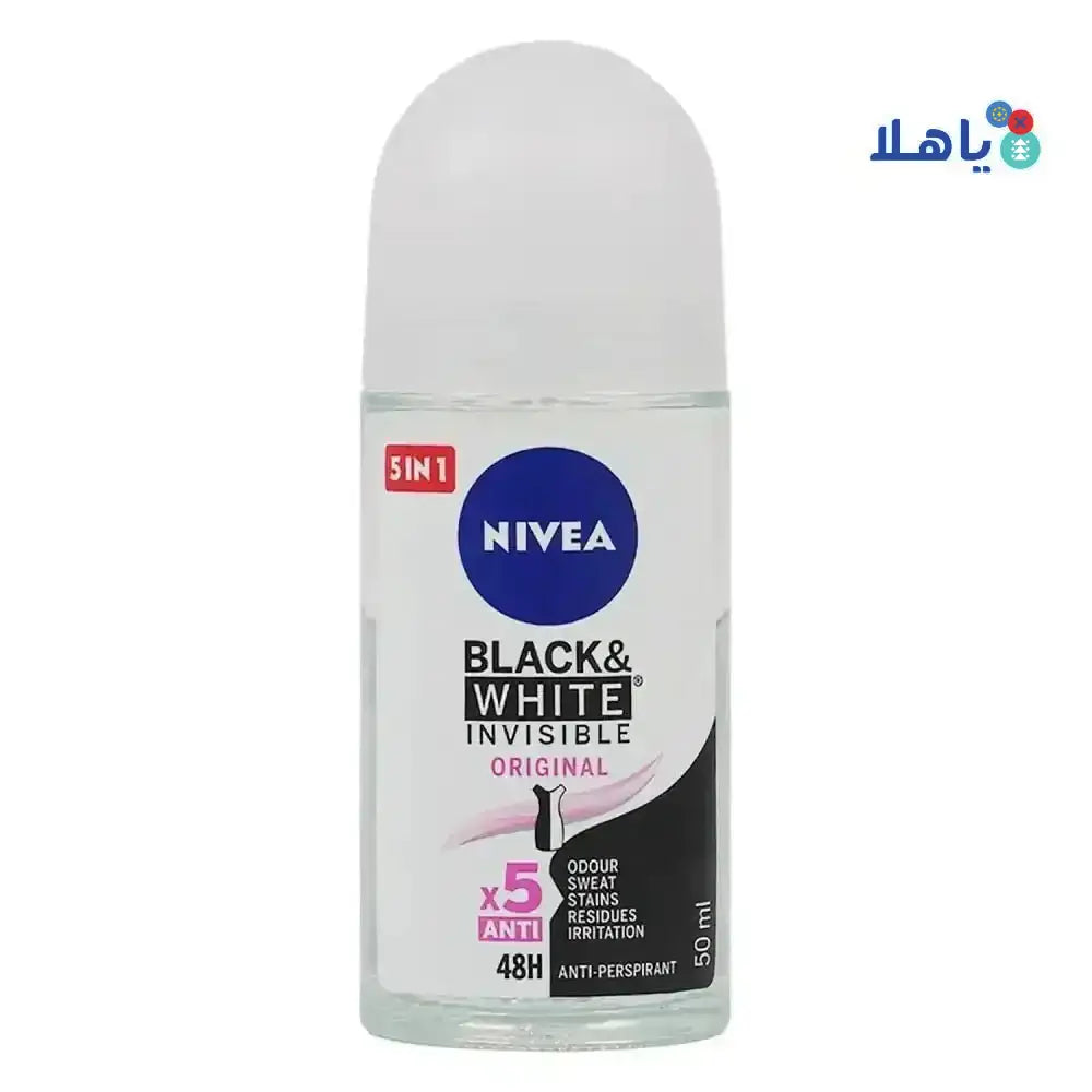 NIVEA - Nivea Invisible B&W Deo Roll On 48h Anti - Per (W) 50ml - Pharmazone - 