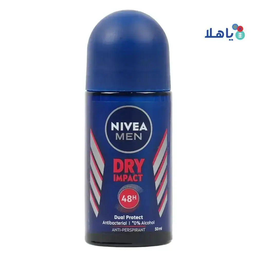 NIVEA - Nivea Men Dry Impact Deo Roll On 48H Anti - Perspirant 50ml - Pharmazone - 