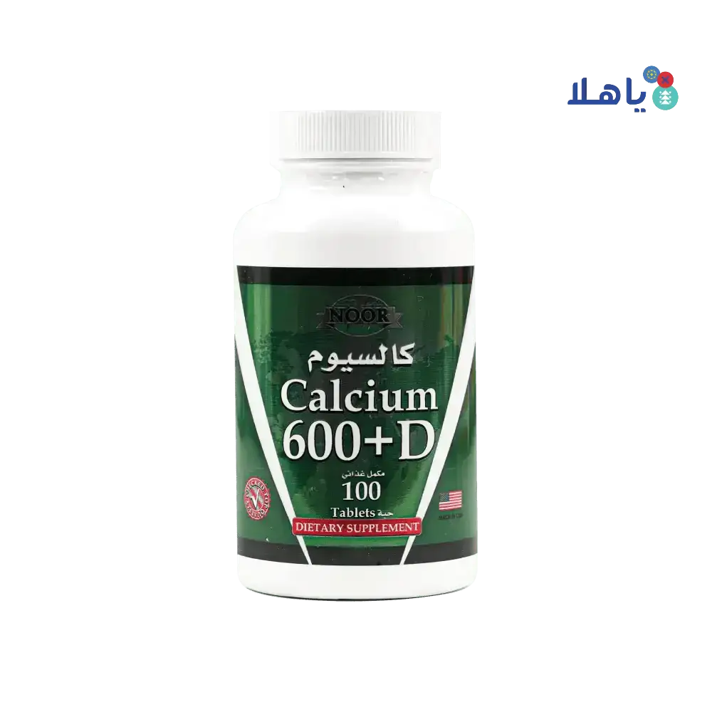 ALFA VITAMINS (NOOR) - NOOR CALCIUM 600+D 100TAB - Pharmazone - 