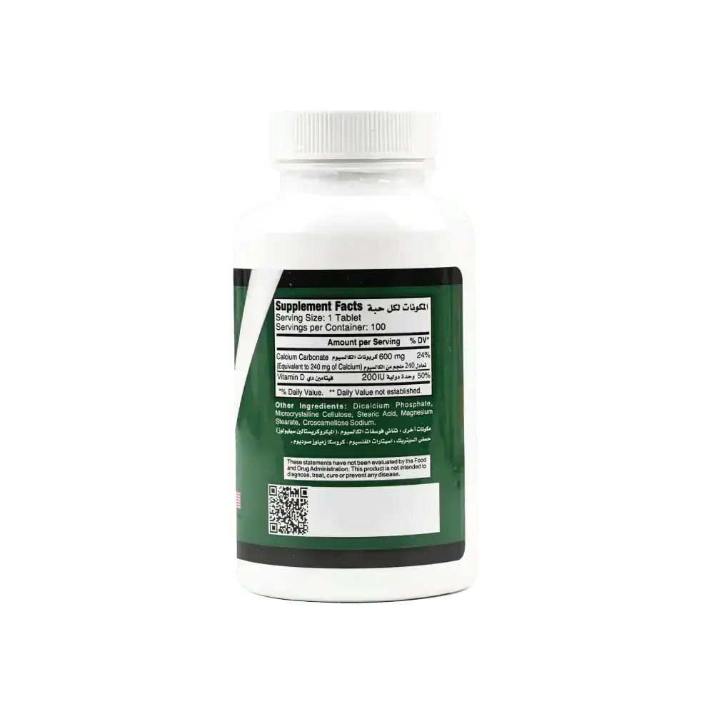 ALFA VITAMINS (NOOR) - NOOR CALCIUM 600+D 100TAB - Pharmazone - 