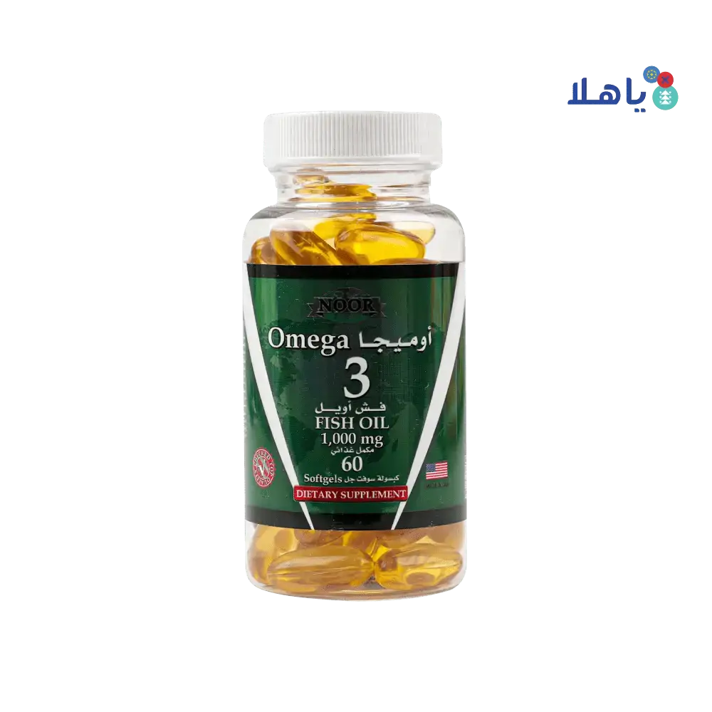 ALFA VITAMINS (NOOR) - Noor Omega - 3 1000Mg 60Cap - Pharmazone - 