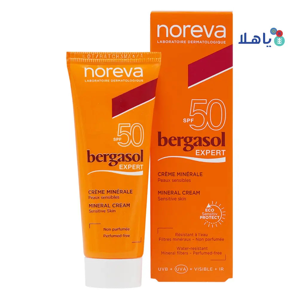 Noreva Bergasol Expert Mineral Cream Spf50+ 50ml